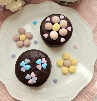 春のお花いっぱい　生　チョコパイ