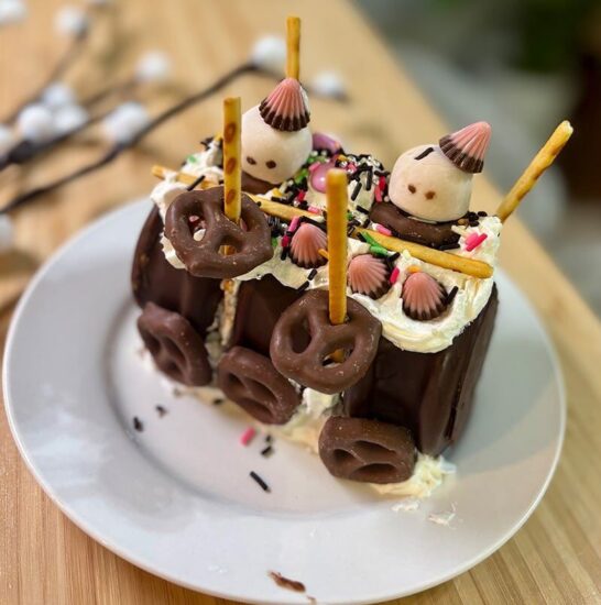 ロールケーキ風ケーキ