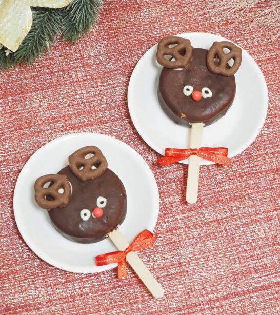 スティック付きトナカイケーキ